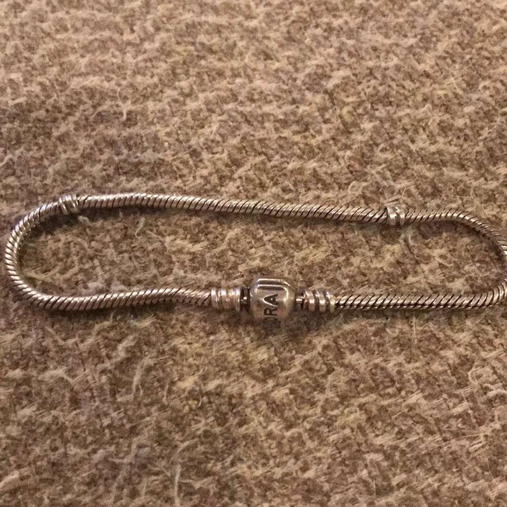 Used silver pandora bracelet